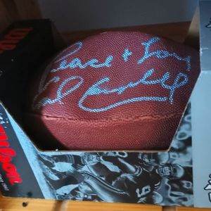 Earl Campbell signed football 100 bucks